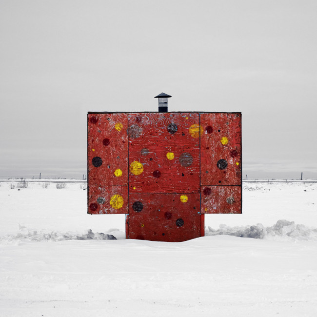 Ice Hut # 504a, Shields, Blackstrap Lake, Saskatchewan, 2011 - From the Series "Ice Huts" by Richard Johnson © 2007-2016 Richard Johnson Photography Inc, www.icehuts.ca, 416-755-7742