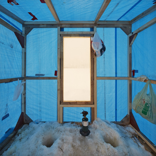 Ice Hut # 786e, Point-a-la-Garde, Chaleur Bay, Quebec 2015 - From the Series "Ice Huts" by Richard Johnson © 2007-2016 Richard Johnson Photography Inc, www.icehuts.ca, 416-755-7742